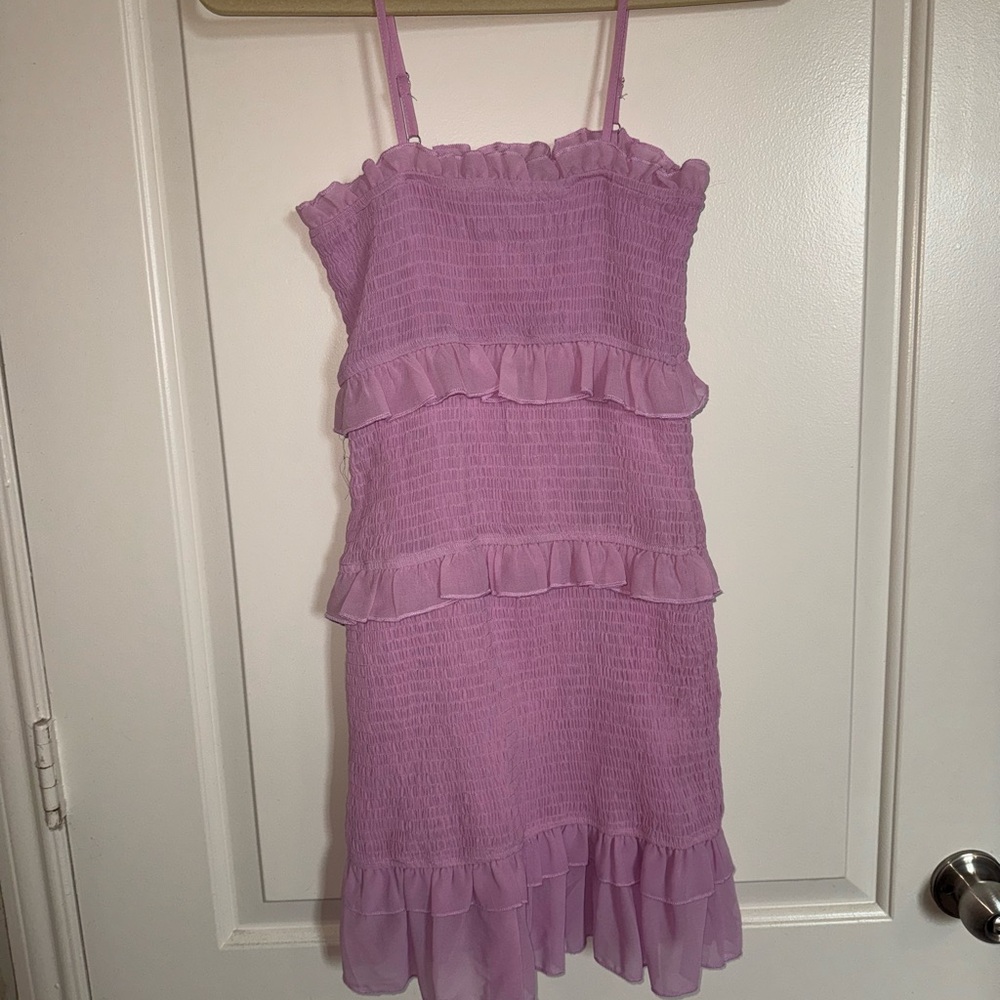 Nasty Gal lilac mini Dress with adjustable spaghetti straps club girl, flirty